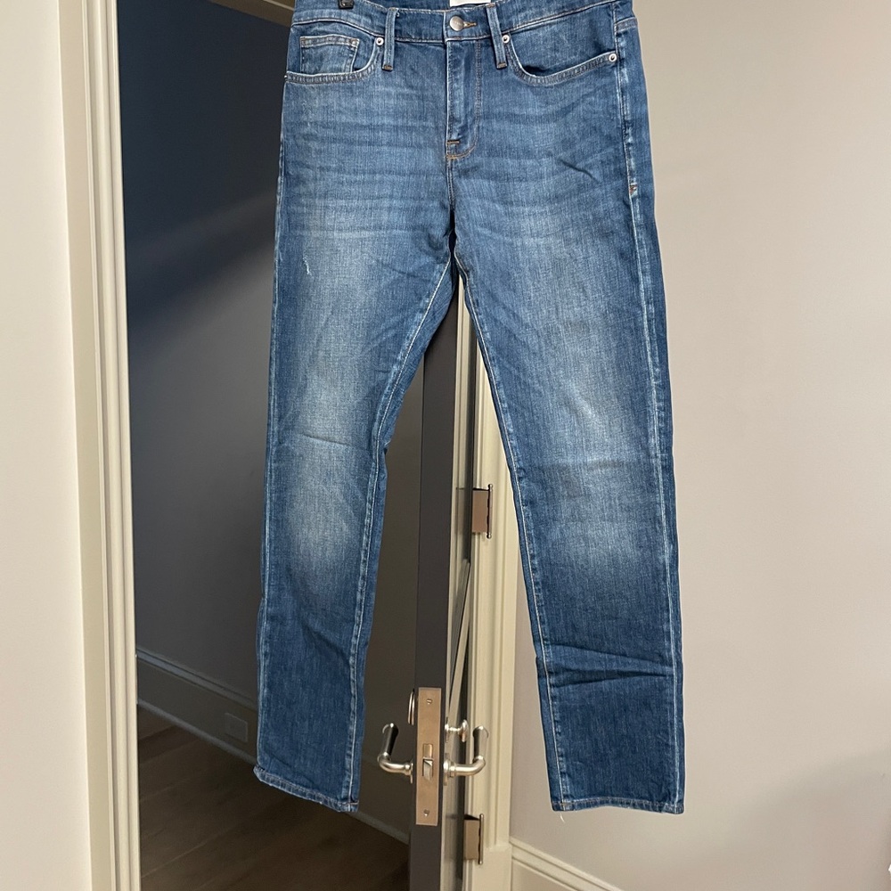 Frame Denim Men's Straight Jeans in Classic Blue